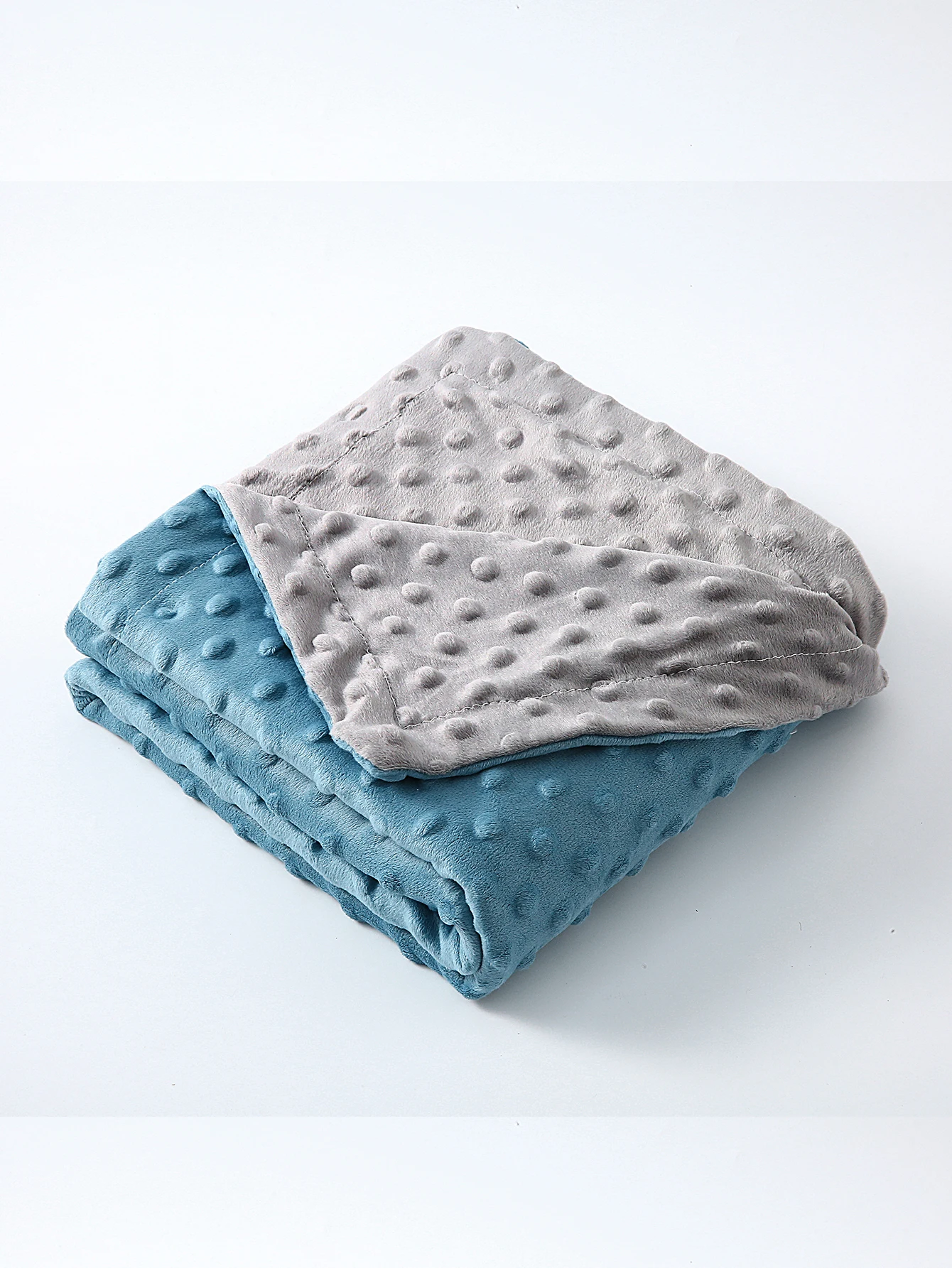 

1 шт., 100*80 см/39,37*31,49 дюйма, бархатное детское однотонное двухцветное одеяло, мягкое и удобное, пеленальное одеяло для детской комнаты для мальчиков и девочек