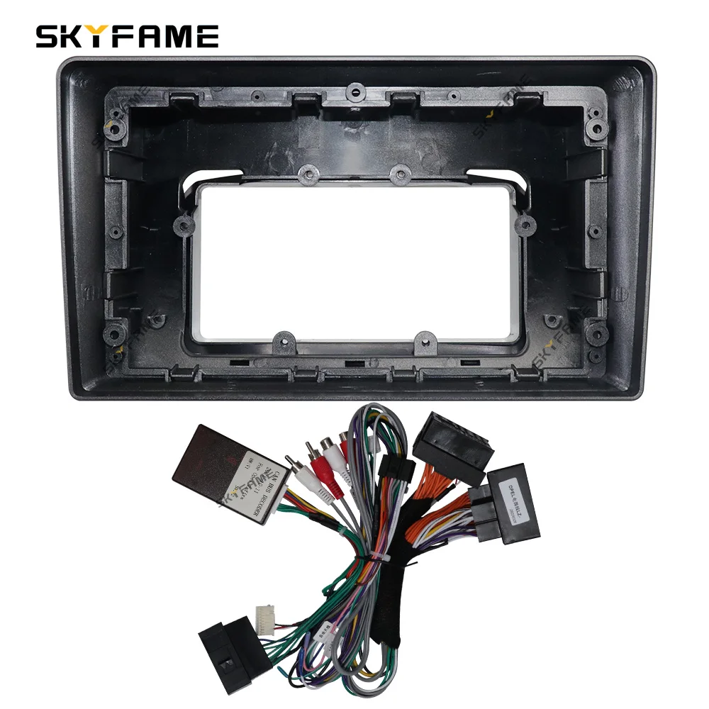 SKYFAME Auto-Rahmenadapter Canbus-Box Decoder Android Radio Armaturenbrett-Einbausatz für Opel Zafira B