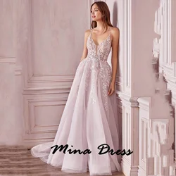 Mina Customized Applique Saudi Evening Dresses 2024 Luxury  Off the Shoulders Wedding Dress Es Formal Occasion Dresses