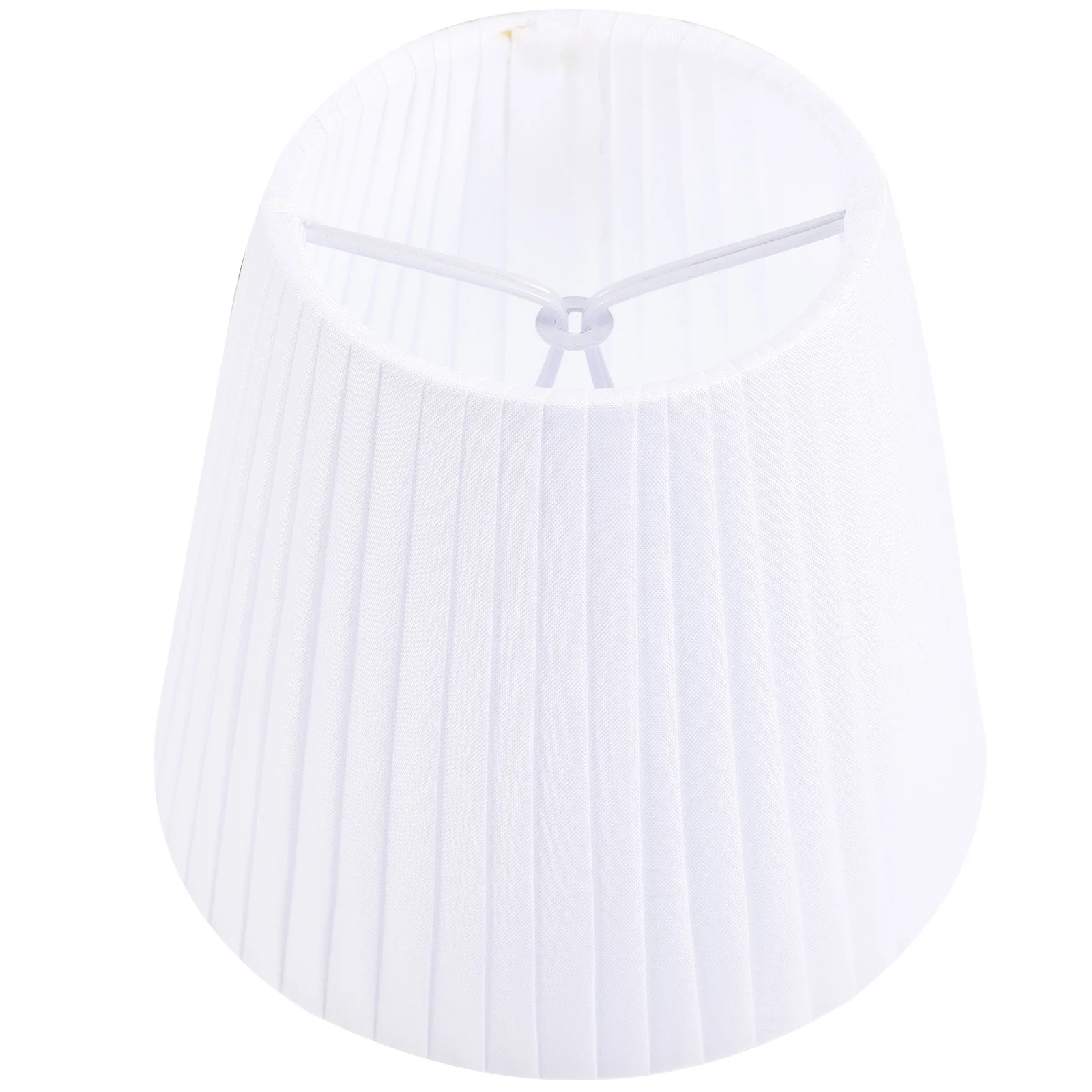 

Clip on Wrinkled Lamp Shade Fabric Table Lamp Cover No Dazzling Drum Lampshade Soft Light Shade for Home Hotel Restaurant