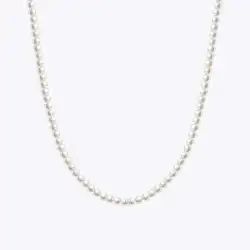 ENFASHION Collares Para Mujer Imitation Pearls Chain Necklace For Women's Stainless Steel 18k Gold Plated Jewelry Dating P243454