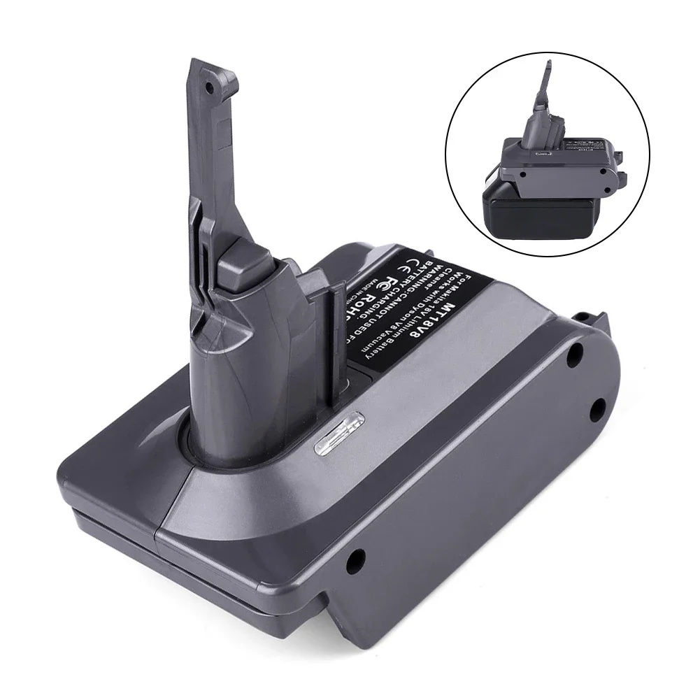 Converter Li-ion Battery 1pcs 21.6V 8000mAh Accessories Adapter Cleaner High Quality For Dyson V6/V7/V8 Battery