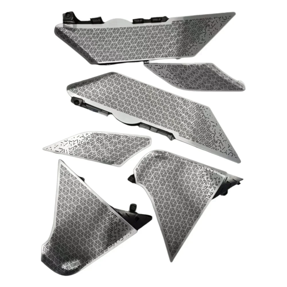 LED Ambient Light Speaker Cover for BMW G70 7 Series Silver Metal Grille Upgrade, Integrated Luminous Midrange & Tweeter Trim