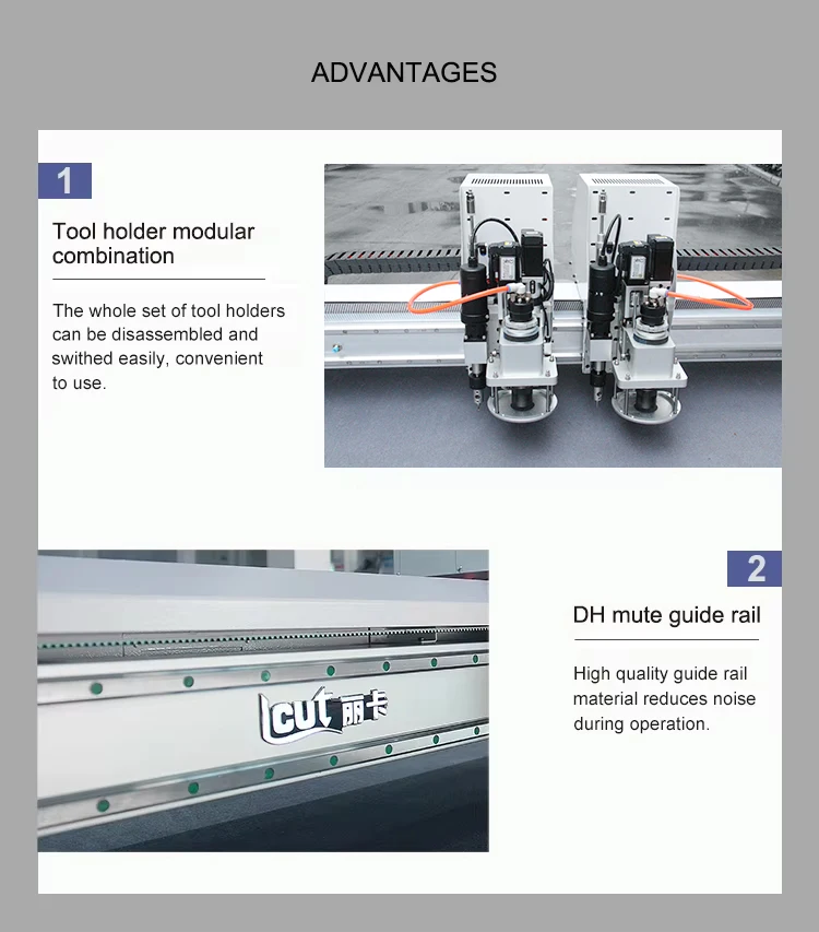 LCUT1625 Plotter da taglio per pelle sintetica digitale CNC di fabbrica per scarpe Taglierina per pelle ad alta precisione superiore