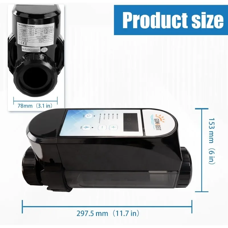 نظام كلورة حمام السباحة الملح، مولد كلور الملح لحمام السباحة فوق الأرض، نظام Wi Fi المدمج في نظام حمام السباحة للمياه المالحة