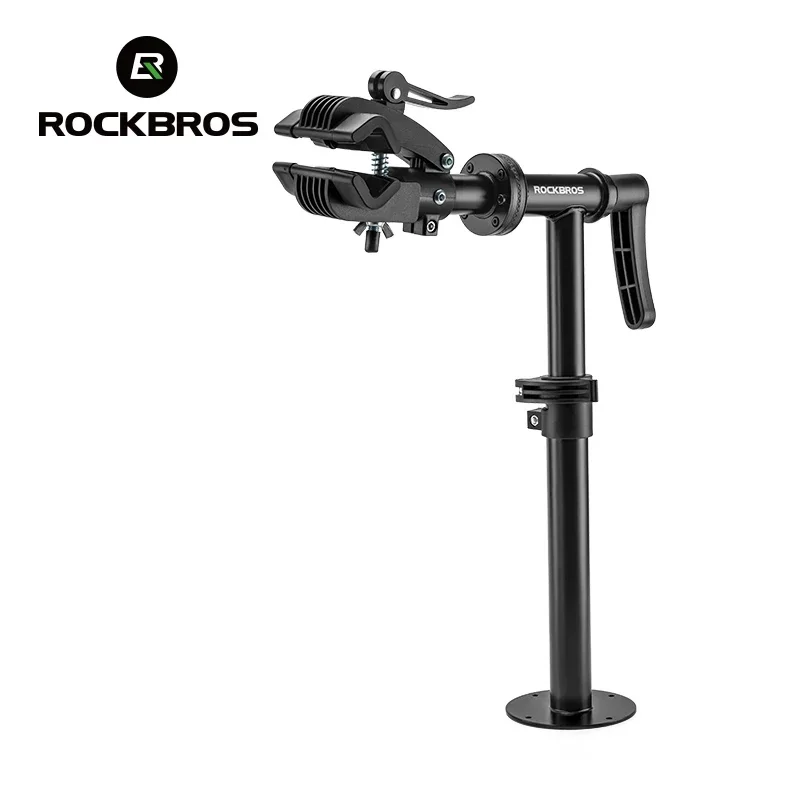 ROCKBROS Bike Repair Rack Desktop Professional Bicycle Wheel Truing Stand 360° Rotation Adjustable Maintenance Storage Stand