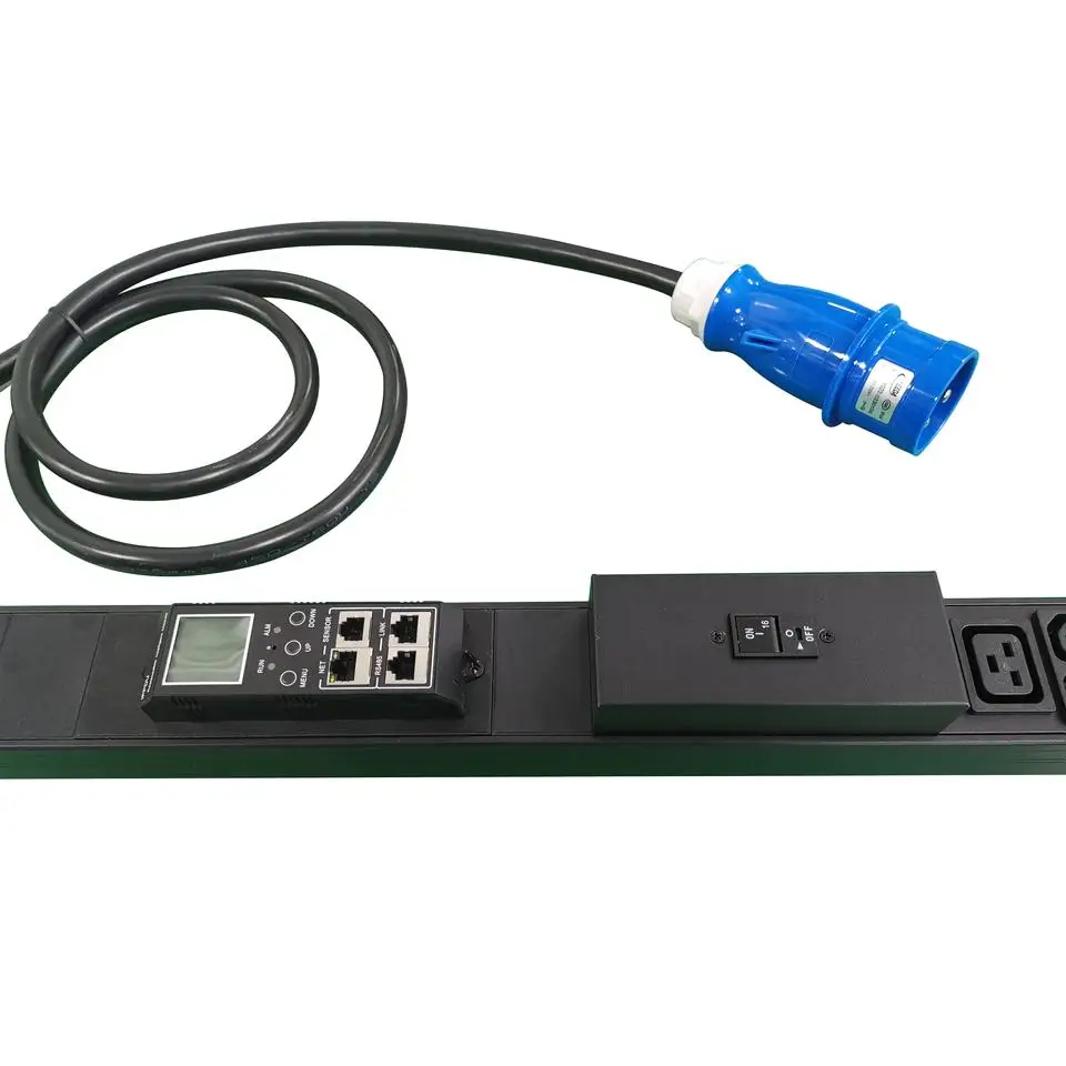 OIT Industrial Power Socket 32A IEC Intelligent Distribution Unit (IPDU) Two Banks AC Plug Socket Data Center British Standard