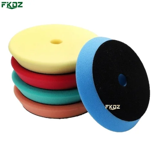 Imagen 2 del producto Kit de pulido de almohadilla de esponja para encerado, pulidor de coche de 6/7 pulgadas, para barco, pulidor de rueda, elimina arañazos