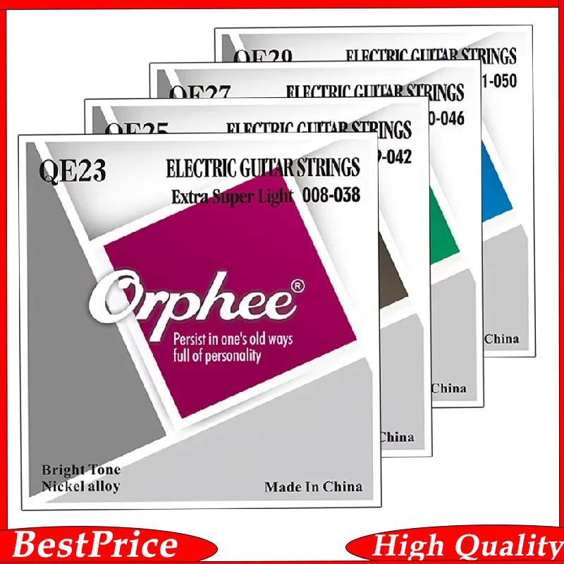 Orphee Qe Serie E-Gitarren saiten Profession elle Metall gitarren saiten Set Nickel legierung plattiert Gitarren zubehör