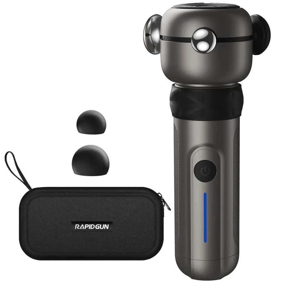 

Deep Tissue Therapy Massage Gun 6500 RPM Portable Vibrating Massager for Pain Relief, Trigger Points amp Stiffness, Handheld Mus