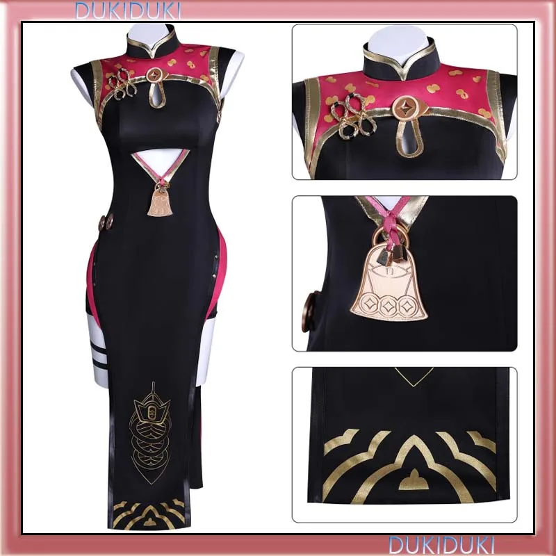 

Manluren ZZZ Zero Tea Fairy Boss Lady Cosplay Costume Hongdou Two Dimensional Cosplay Costume Cheongsam Animation Carnival Set