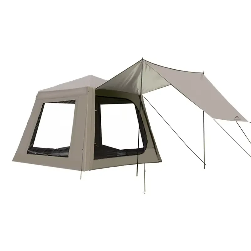 Large Capacity Inflatable Cabin Tent Multi Person Rainproof UV Protection Outdoor Camping Park Leisure Tent