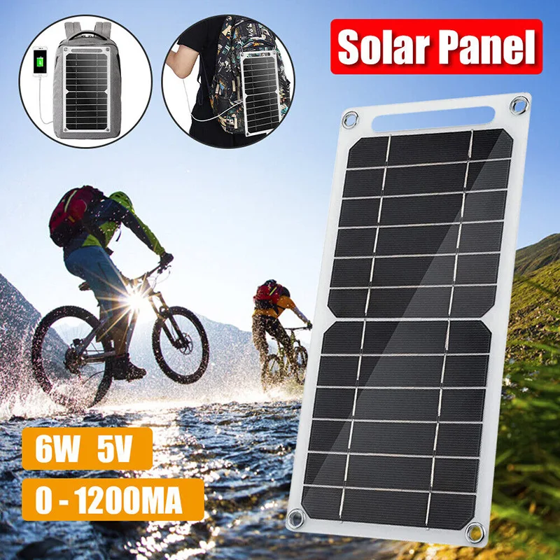 

Single crystal 6W6V solar panel USB interface mobile phone charging pad