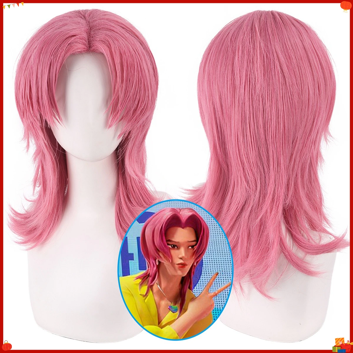 Synthetic Anime Cosplay Wig for KPO-P Inspired Group, Fluffy Top, Romance Style, Unisex Party Hair