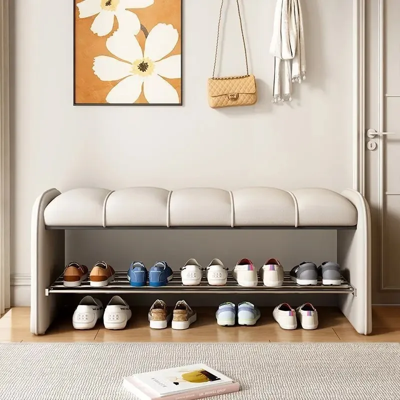 

Nordic Shoe Changing Stool Household Entrance Sofa Bench Stool Light Luxury Stool Simple Shoes Ottomans Wearing Shoe Ottomans
