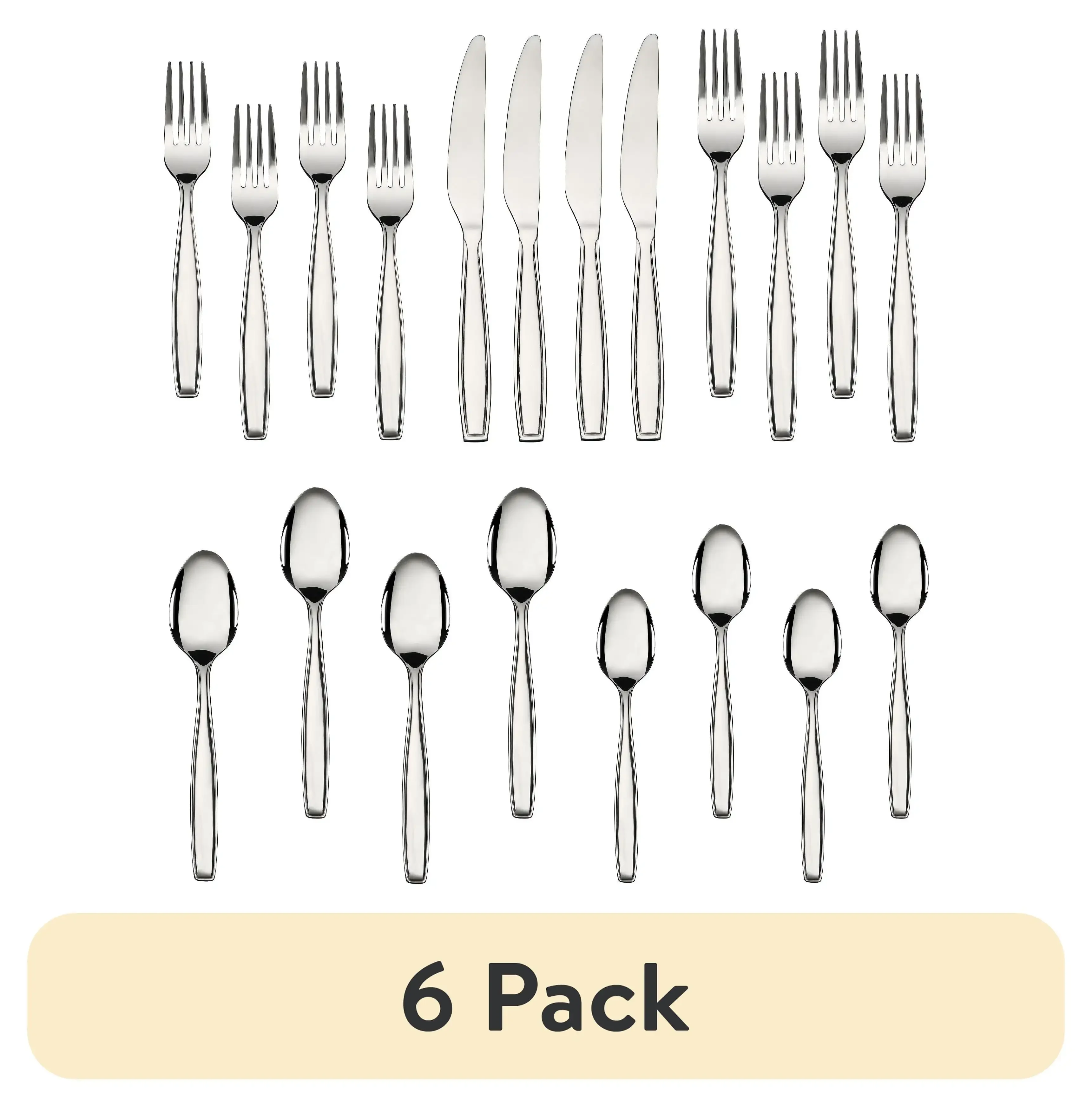 

20 Piece Stainless Steel Flatware Set, Silver, Tableware Service for 4