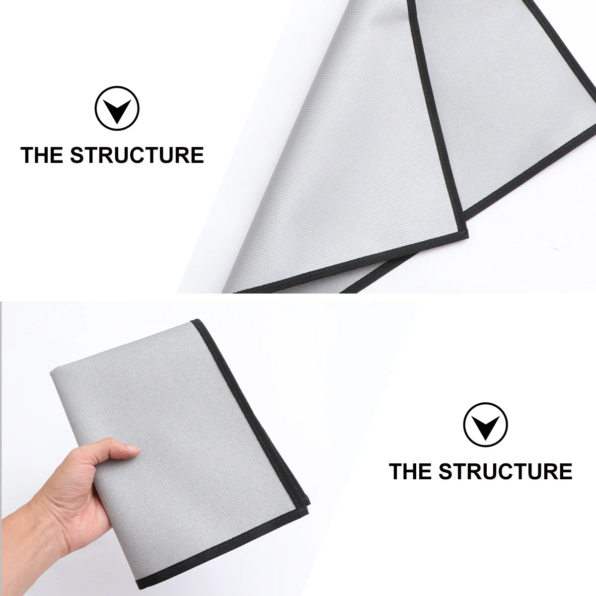 

1pc Fire Resistant Blanket Heat Insulation Pad Fiberglass Silver For Kitchen Fireplace Camping Car Emergency Use Durable Outdoor