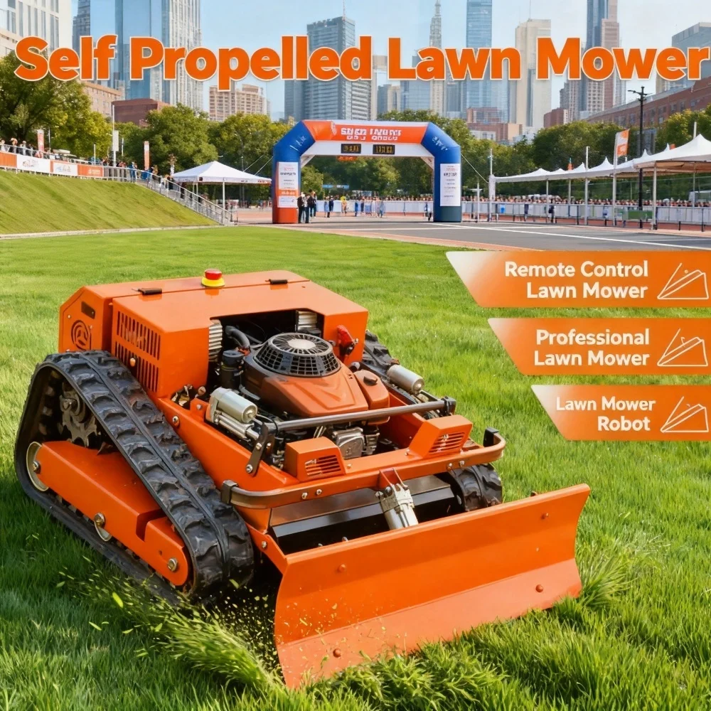 Customizable Durable and Applicable Lawn Mower Construction Tracked GPS Working Certified Direct Commercial Grade