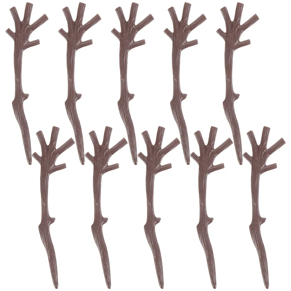

120pcs Christmas Deer Antlers: Mini Plastic Antler Ornaments For Wedding Bridal Shower Party Diy Crafts Snowman Decorations