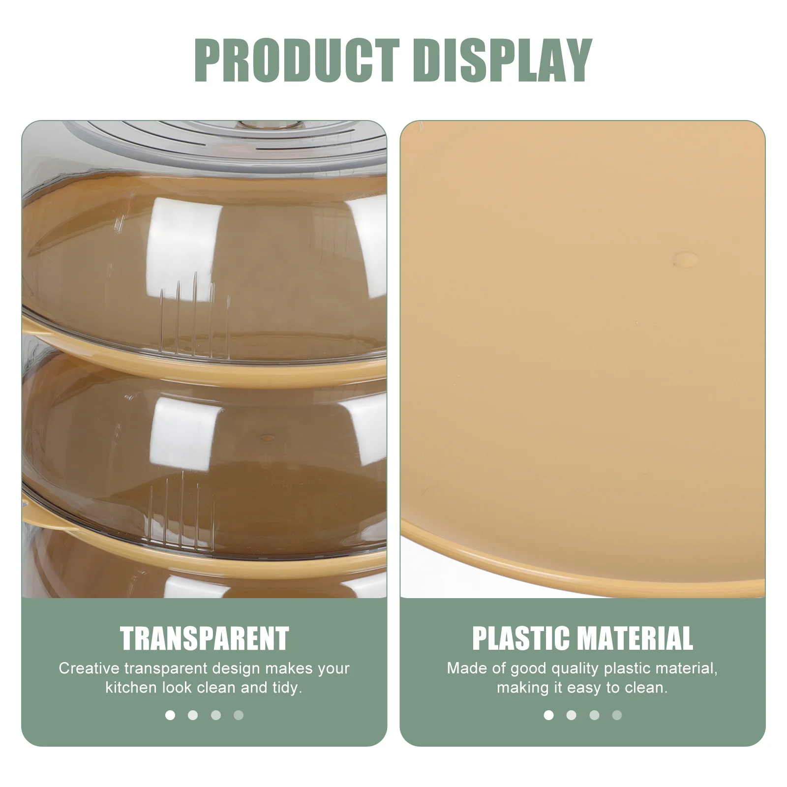 

Heat Preservation Cover Transparent Food Cover for Home Kitchen Restaurant Keeping Fresh Food Supply Dining-Table Supply