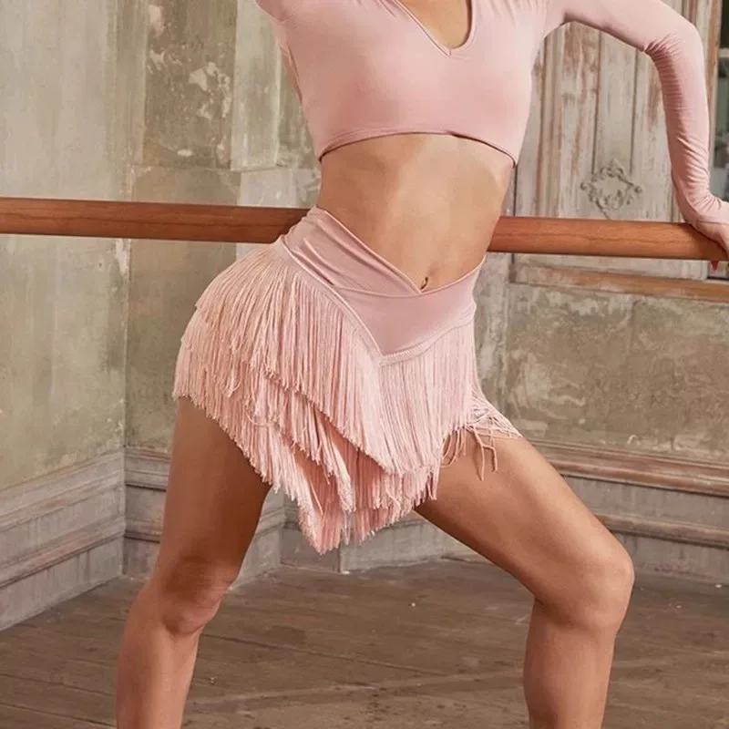 Quastenröcke Erwachsene Latin Dance Röcke Tanzbekleidung Damen Damen Cetition Dance Performance Kleidung Bot Wear Praxis Sportbekleidung
