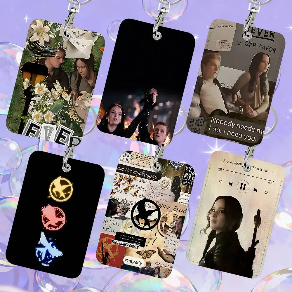 

Film The-H-Hungers-Games 1 Card Holder, Leather Card Storage Box, Key Chain, Access Tag Holder, ID Card Holder, Key Chain