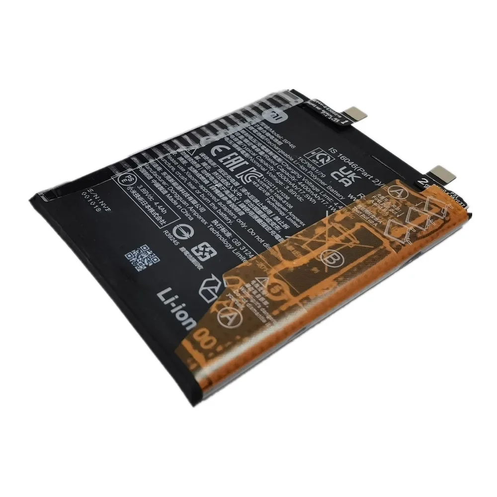 Bateria para Xiaomi Mi 12, baterias de substituição do telefone inteligente, 4500mAh, BP46, 100% original, novo