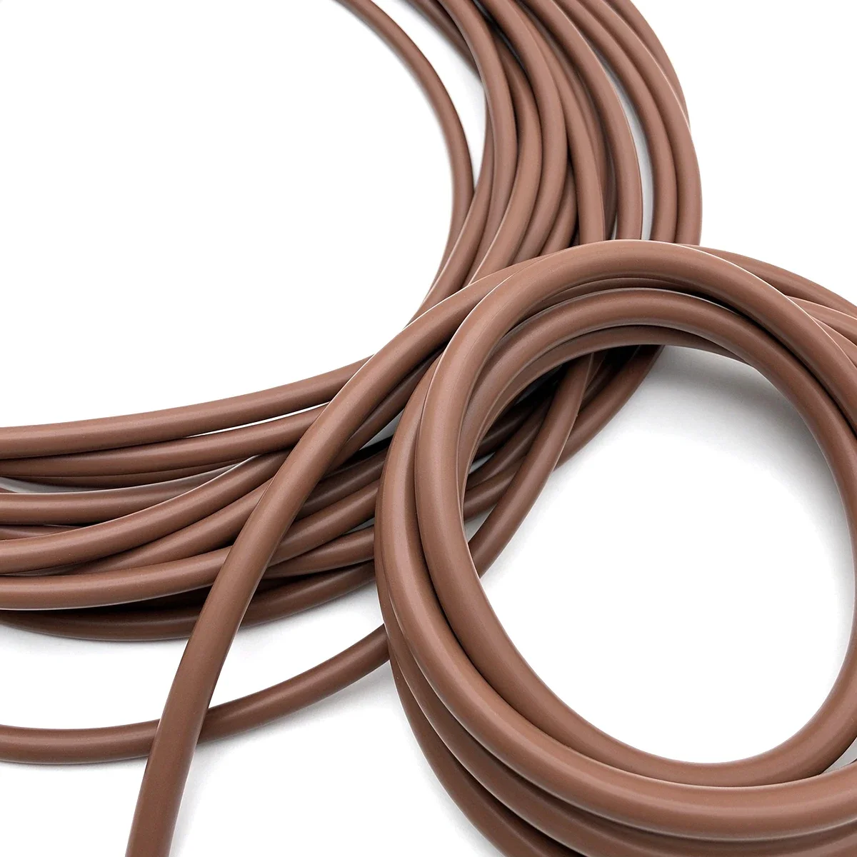 Brown Fluororubber FKM Sealing Strip Dia 1.5-10mm Anti-aging and Chemical Corrosion Resistant Laboratory Equipment Sealing Strip
