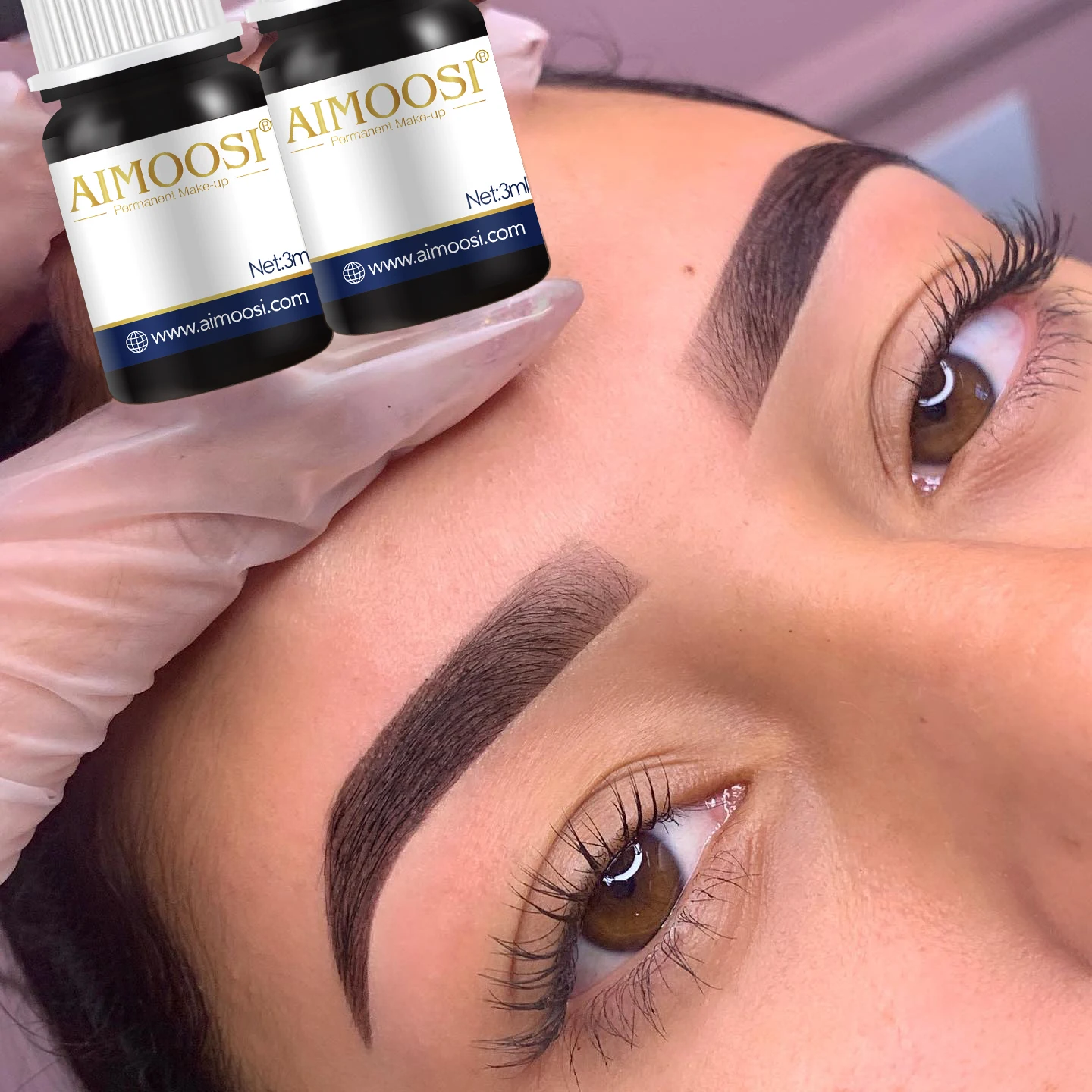 AIMOOSI 3ml tinta de tatuaje pigmentos de micropigmentación profesionales para cejas delineador de ojos tinte maquillaje semipermanente tintas de