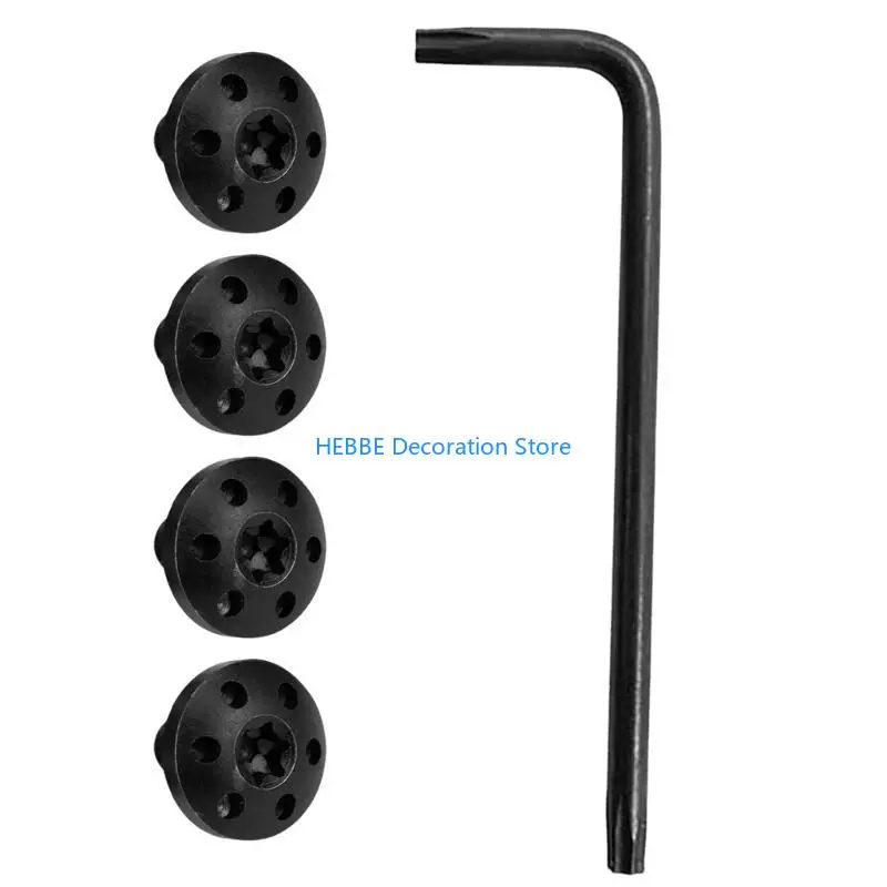 B0KC 4Piece Stainless Steel Grips Screw Customize for 92FS Enthusiasts