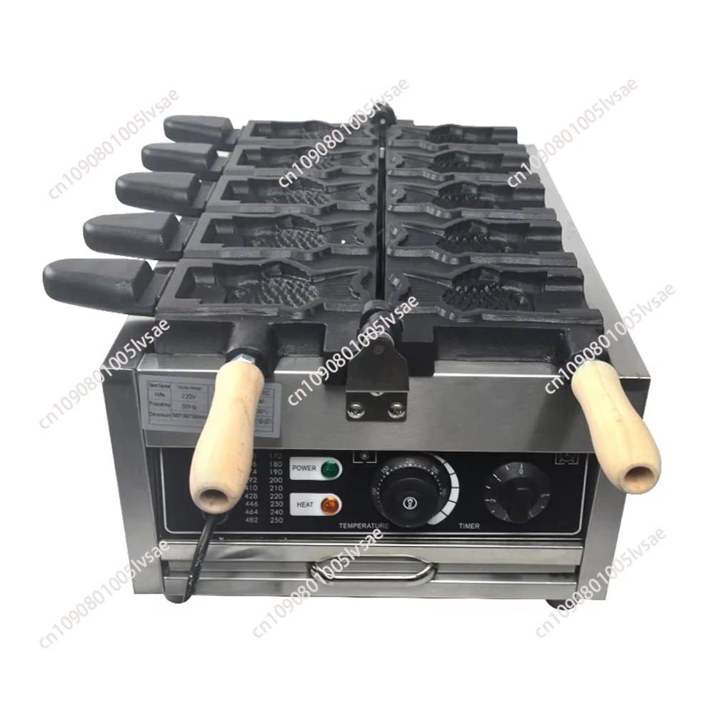 Commercial Ice Cream Machine Automatic Fish Shaped Open Mouth Ice Cream Fish Waffle Machine