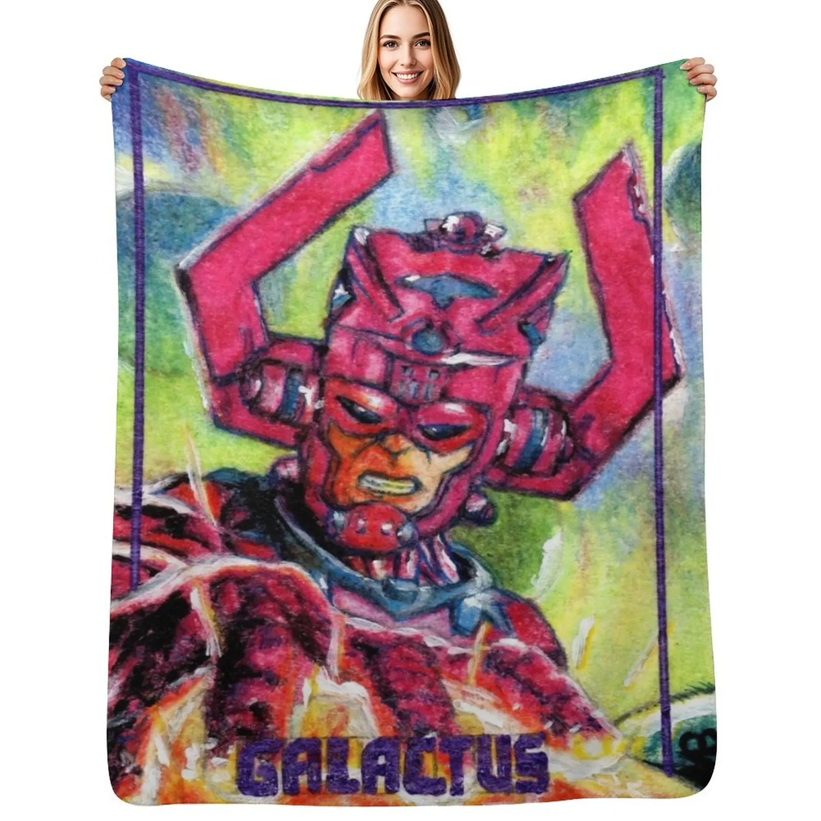 

Galactus, World Eater Throw Blanket Heavy Personalized Gift Fashion Sofas warm for winter Blankets