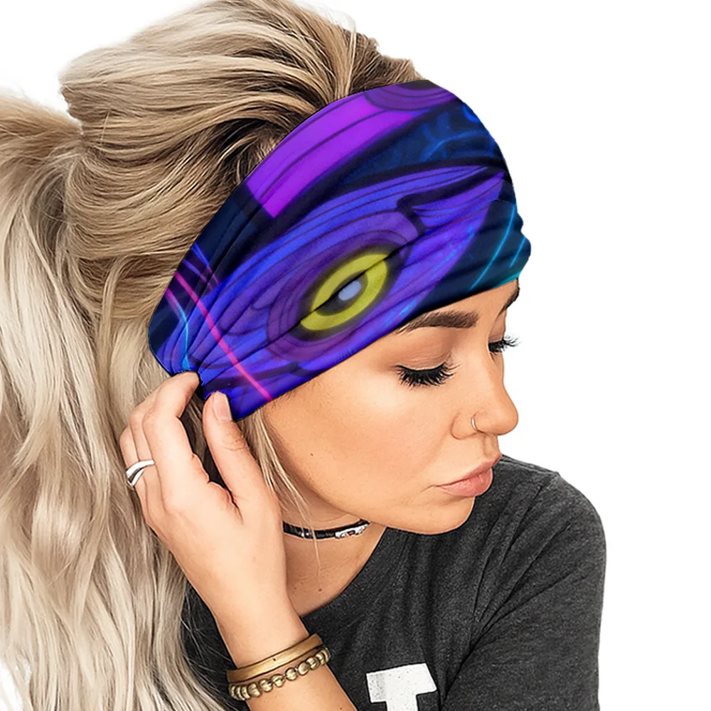 0332 women's lace headband - modern, elegant, and sporty. perfect for yoga, fitness, running, and everyday wear. one piece