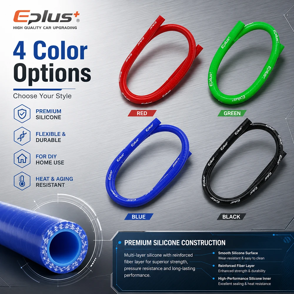 4-lagiger Silikonschlauch, 1 m, universeller flexibler Silikagel-Schlauch, weiches Gummileitung, DIY, allgemein, blau, grün, schwarz – Detail 3