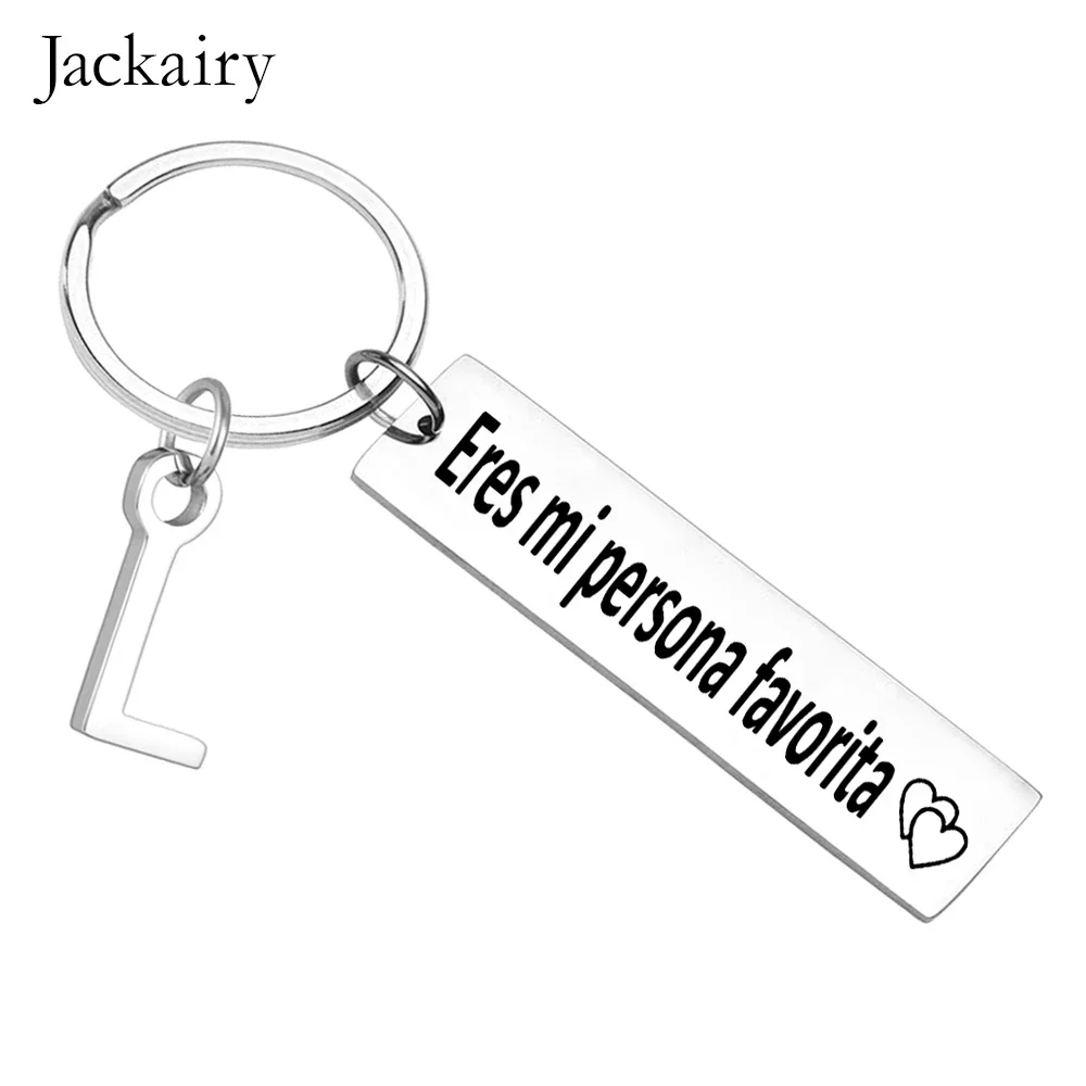 Spanish Couple Jewelry Funny Keychain Gift for Gifrlfriend Wife Eres Mi Persona Favorita Valentines Anniversary Birthday Gifts