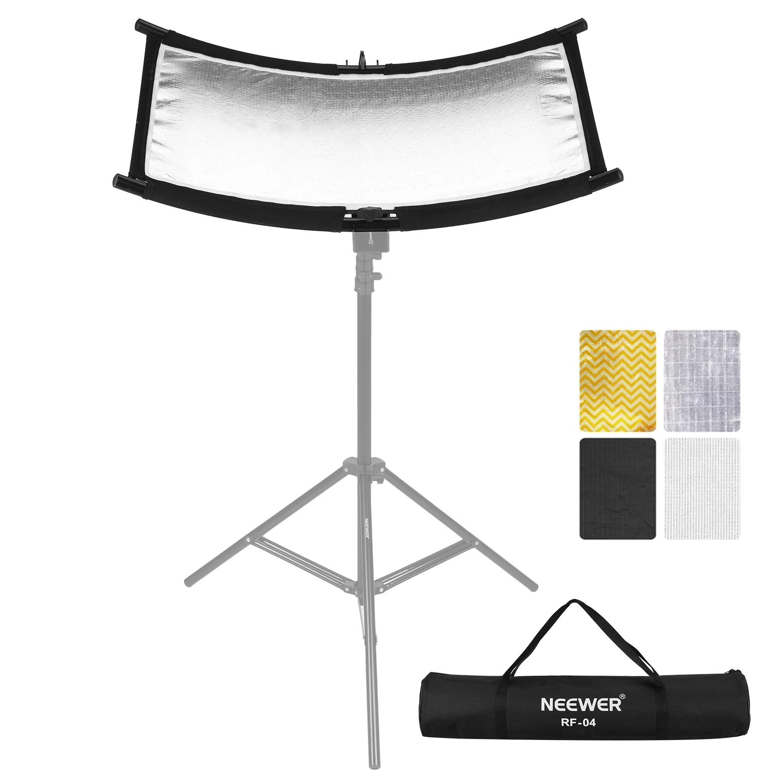 NEEWER U Type Light Diffuser Reflector for Studio and Photography Situation with Carrying Case, Arclight Curved Reflector