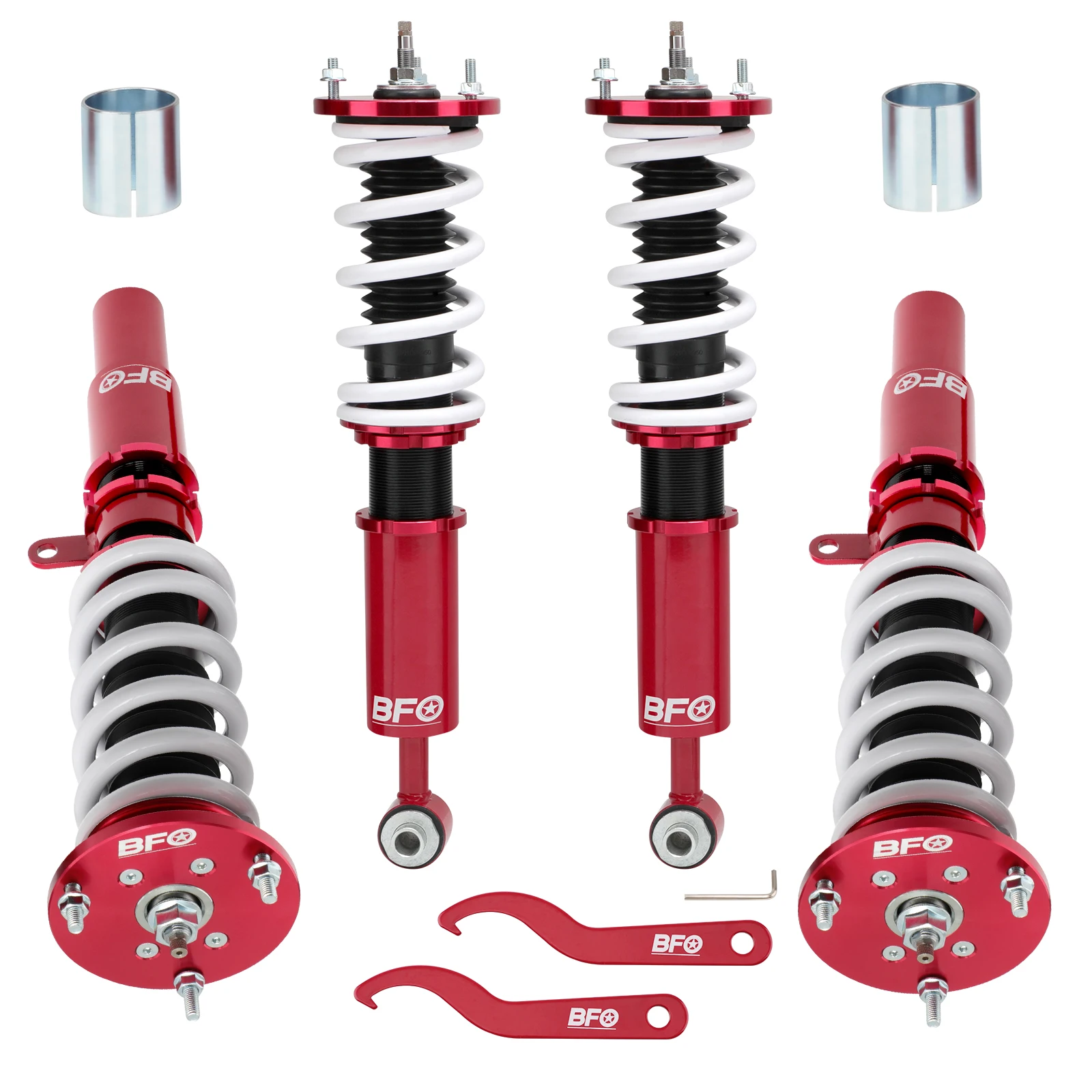 

24 Damping Levels Coilover For BMW 5 series E60 2004-2010 Sedan RWD 545i 550i Adjustable Height Coilover Shocks Springs Shock