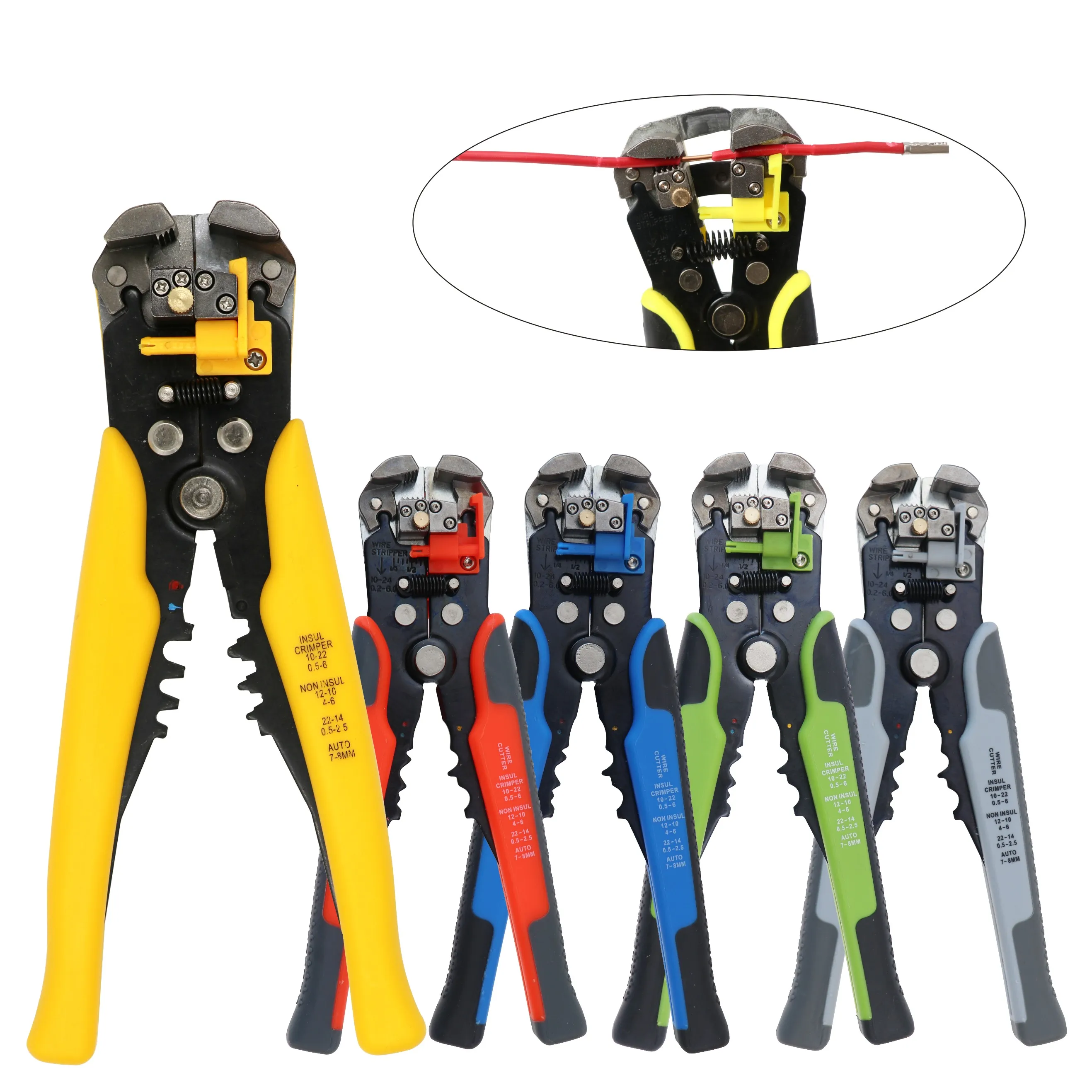 Alicate multifuncional para descascar fios, 0.2-0.6mm, ferramenta para crimpar cabos