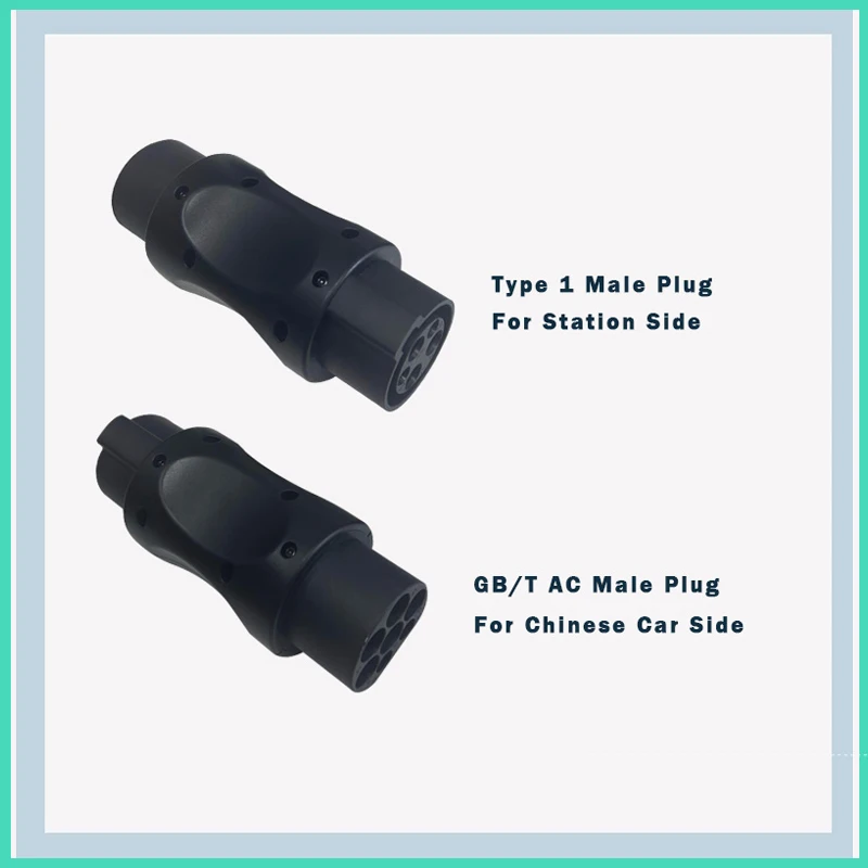 Conector de carga EV J1772 a GB/T, adaptador estándar tipo 1 a GBT, enchufe macho para carga de vehículos eléctricos