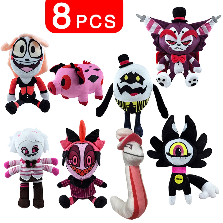 

20-30 см аниме Helluva плюшевая кукла-босс hazbin Moxxie Milie Loonie милая мультяшная кукла украшение детский день рождения повседневные аксессуары