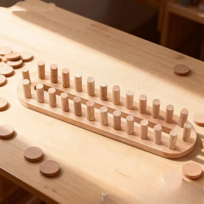 Wooden Blanket   Multifunctional Wool Winding Knitting Machine Solid Wood Spliceable Scarf Weaving Frame
