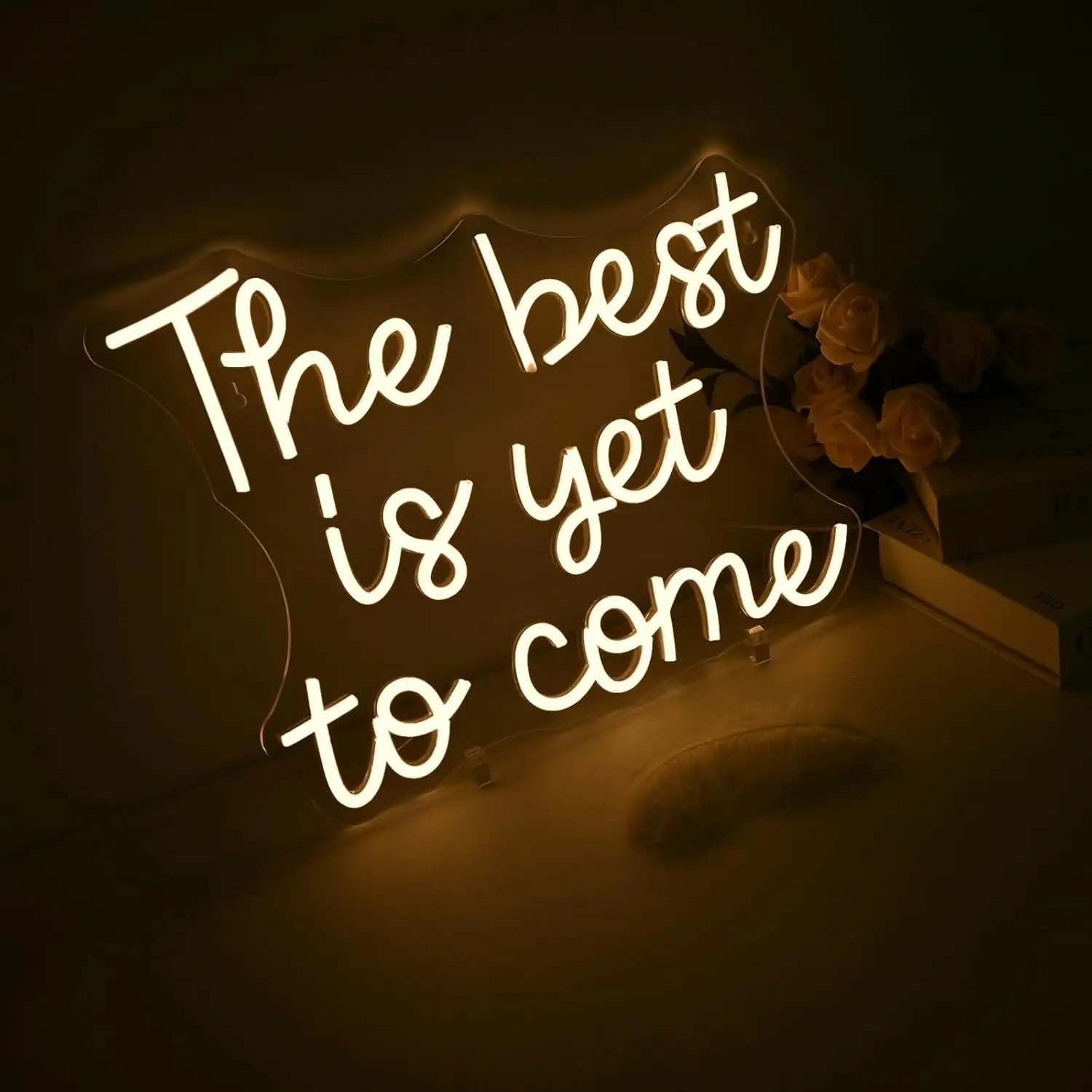 The Best Is Yet To Come Neon Sign Valentine's Day Led Neon Lights For Wall Decor Warm Light Up Signs For Classroom Bedroom Home