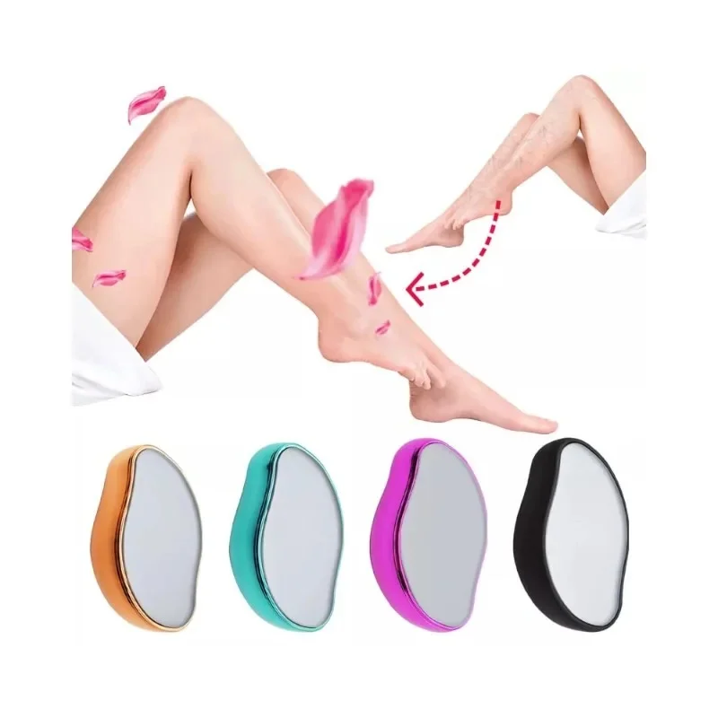 1/2/3pcs Eraser Depilator Leg Hair Epilator Hair Physical Hair Removal Eraser Glass Remover Painless Epilator Cleaning Reusable