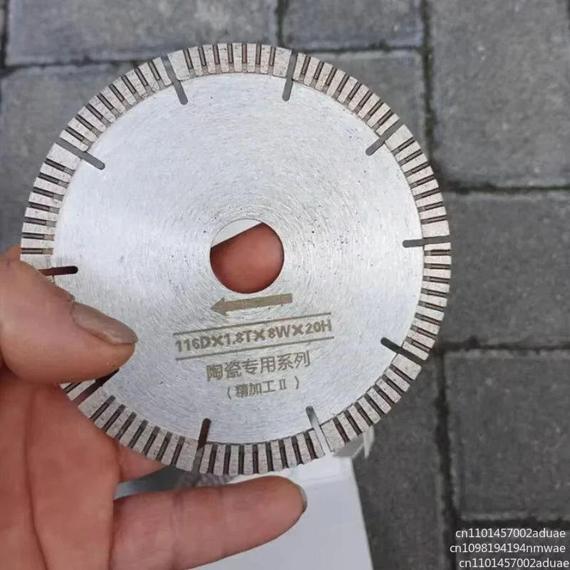 116Dx1.8Tx8Wx20MM Diamond Saw Blade Marble Stone Ceramic Tile Cutter Saw Blade For Wandeli QX QXZ Tile Cutting Machine 10PCS