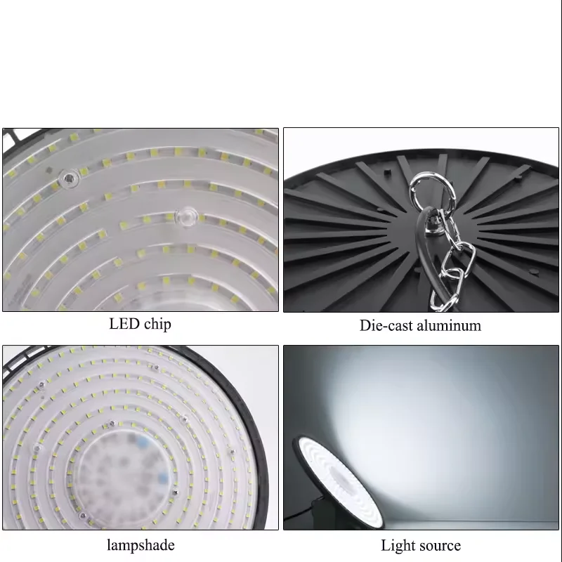 Ultra brillante 100/150/200W UFO LED luz de minería patio planta fábrica planta Industrial garaje taller luz de garaje impermeable