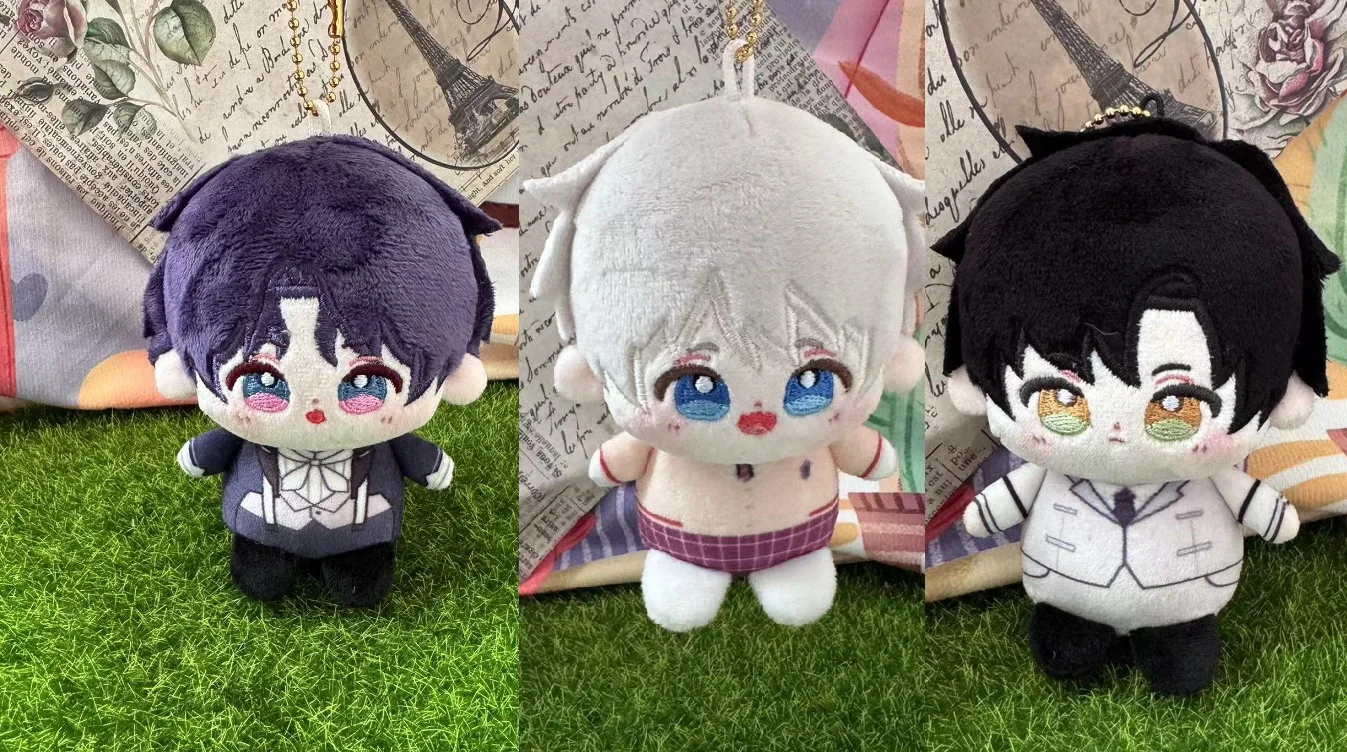 

Love And Deespace Xavier Sylus Rafayel Anime Pendant Keychain Doll 10cm Cosplay with Stuffed Toy
