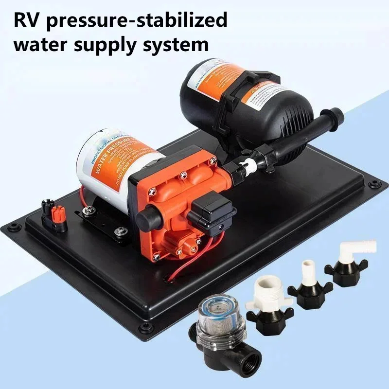 12V 24V R V Diaphragm Water Pump Integrated Stable Boost Water System Pressure Tank High Flow Yacht Water Pump