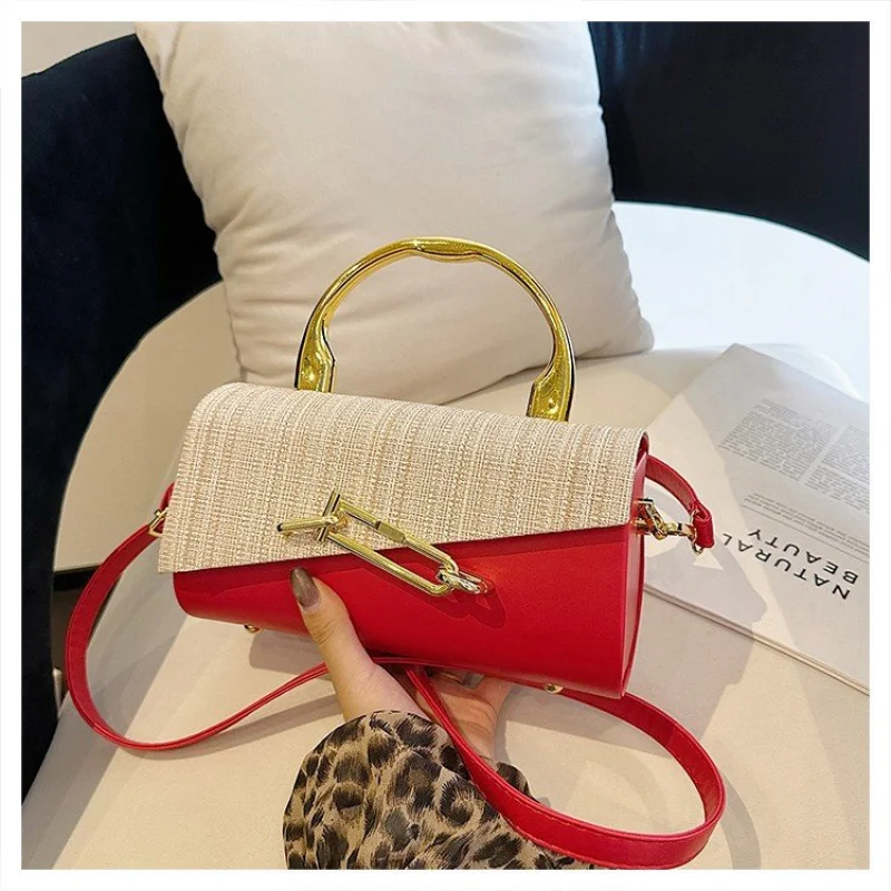 

Женская сумка через плечо из тонкой кожи, вдохновленная известным дизайнером и модным винтажным пригородным стилем ​