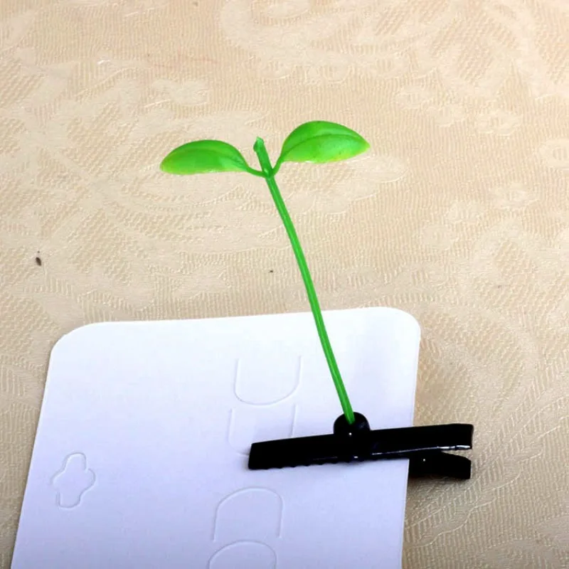 

10/5 шт., заколка для волос с ростком травы, заколка для волос с ростками фасоли, модная заколка для волос с милыми грибами, женские аксессуары для волос с растениями