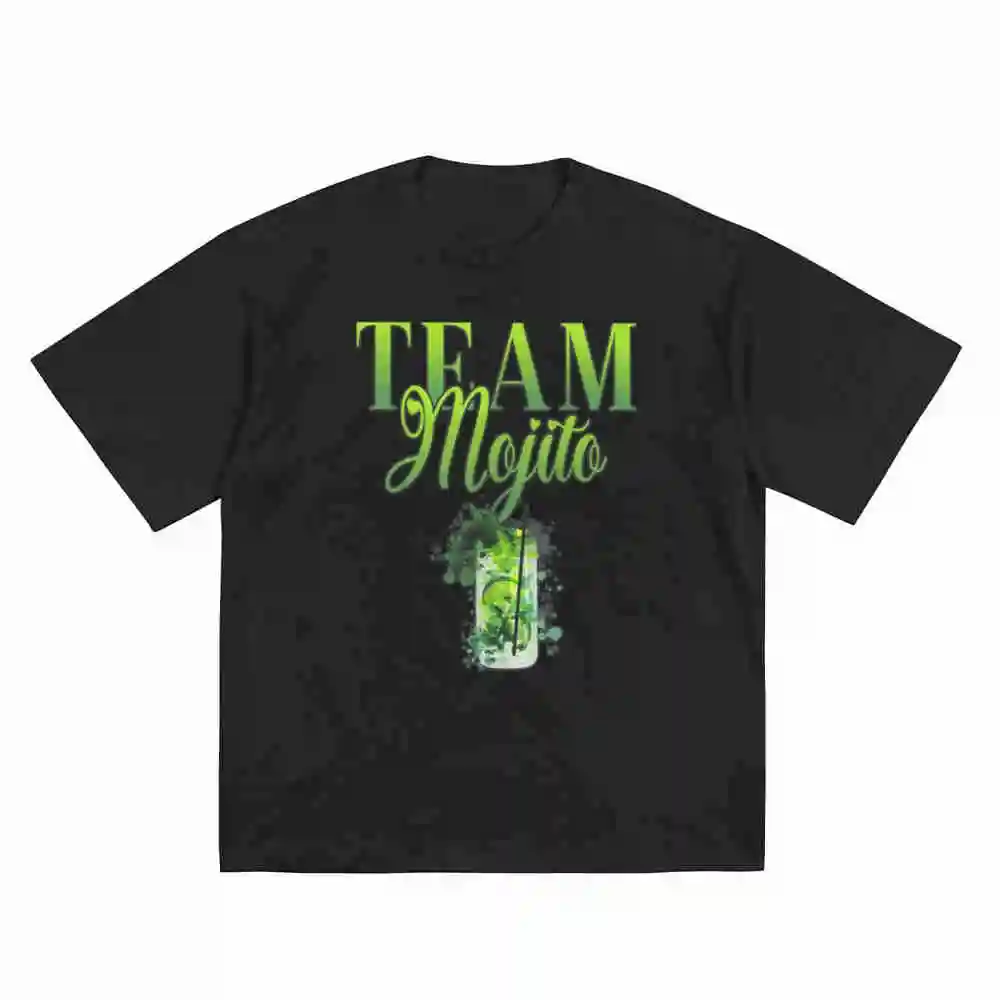 Hen Party Mojito Cocktail Short Sleeve Tee 100% Cotton T-Shirt